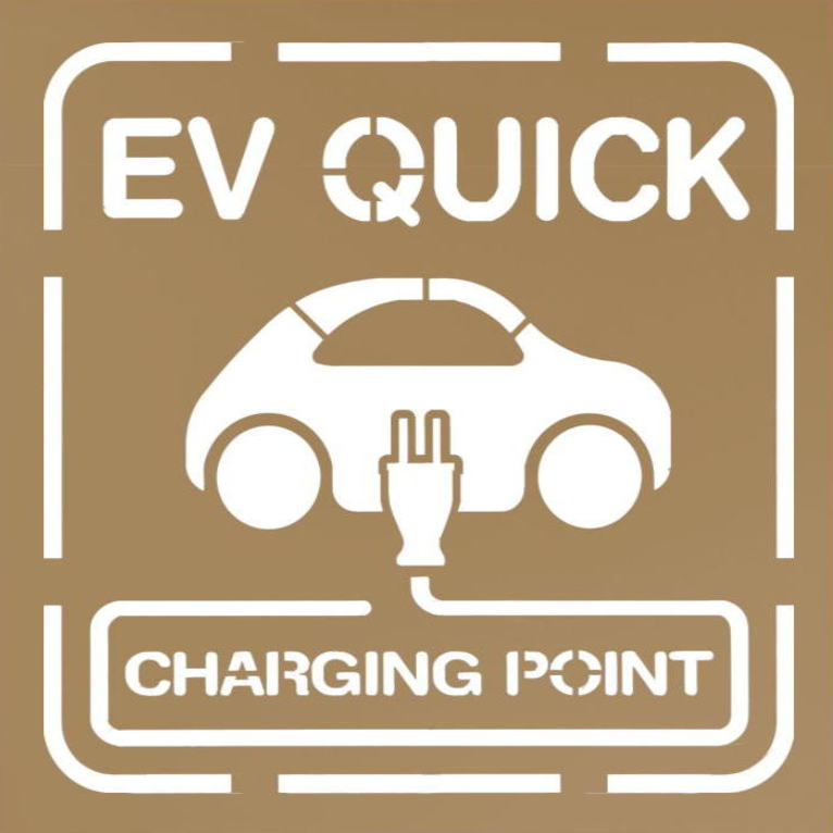 EVクイック（電気自動車用充電器のCHARGING POINT）1000【ペンキ用型枠】