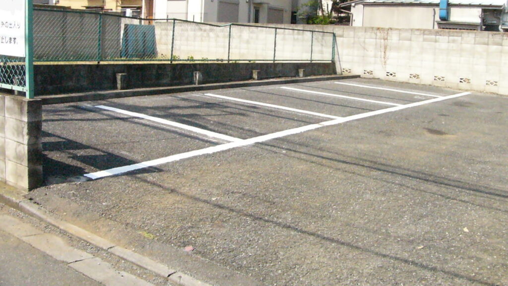 店舗ライン書き換え工事